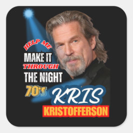 PEGATINA CUADRADA MÚSICA DE PAÍS