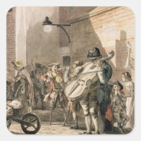 Músicos ambulantes que juegan en una parte pobre