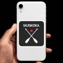 Muskoka Canadá cruza la hoja de arce de aleta oscu