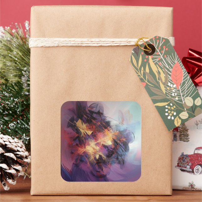 Pegatina Cuadrada Muy elegante (Vacaciones)