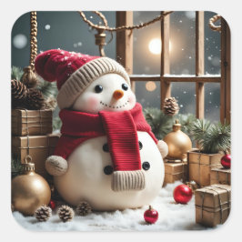 Pegatina Cuadrada My Christmas