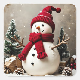 Pegatina Cuadrada My Christmas 