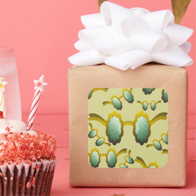 Pegatina Cuadrada My Polarized Glasses are Ready Pattern (Fiesta)