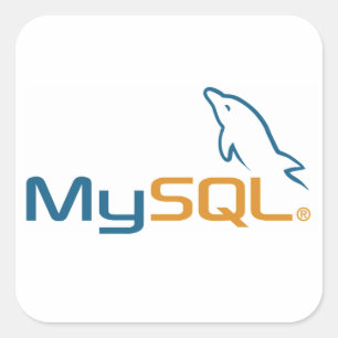 Pegatina Cuadrada MySQL - Pegatinas de sysadmins