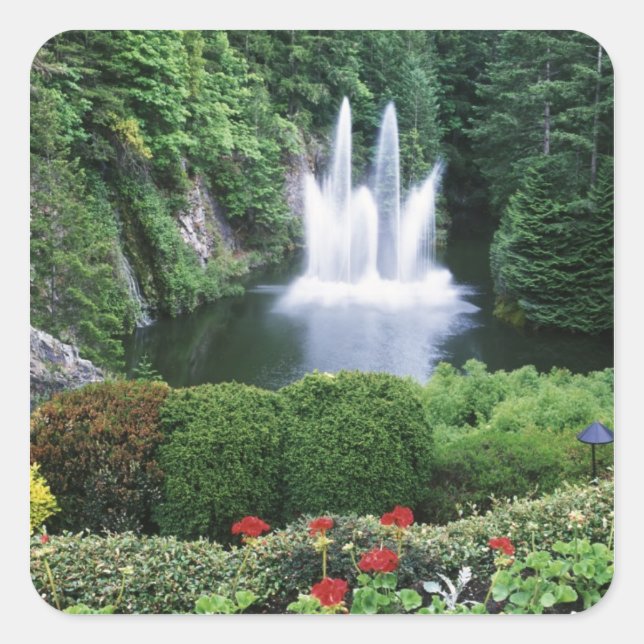 Pegatina Cuadrada N.A., Canadá, British Columbia, Vancouver (Anverso)