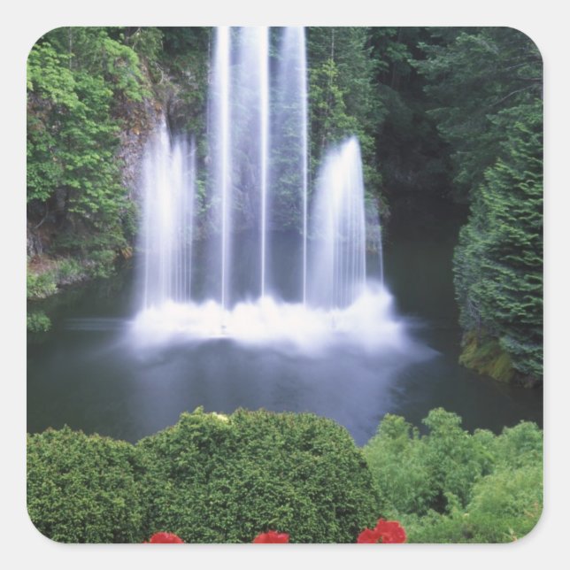 Pegatina Cuadrada N.A., Canadá, British Columbia, Vancouver 3 (Anverso)