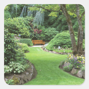 Pegatina Cuadrada N.A., Canadá, Columbia Británica, Vancouver 4