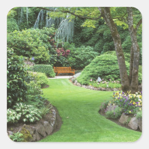 Pegatina Cuadrada N.A., Canadá, Columbia Británica, Vancouver 4