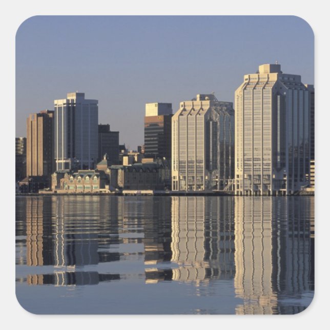 Pegatina Cuadrada NA, Canadá, Nueva Escocia, Halifax. Halifax (Anverso)