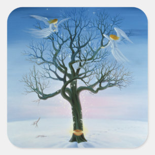 Pegatina Cuadrada Nacimiento de nuevo 2000