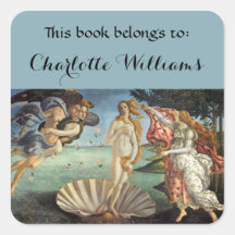 Nacimiento de Venus por Sandro Botticelli Exlibris