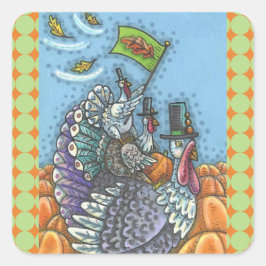 PEGATINA CUADRADA NACIÓN TURQUÍA, GOBIERNOS PEGATINAS DE VACACIONES