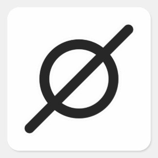 Pegatina Cuadrada Nada ateo