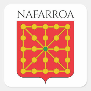 Pegatina Cuadrada Nafarroa
