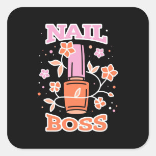 Pegatina Cuadrada Nail Boss