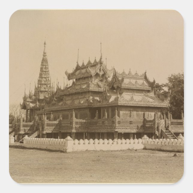 Pegatina Cuadrada Nan-U Human-Se, Shwe-Kyaung (Anverso)