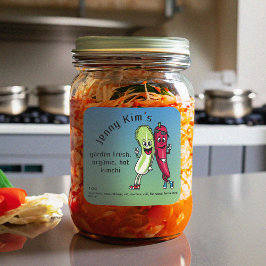 Pegatina Cuadrada Napa y Pepper Pals La Personalizado graciosa de Ki