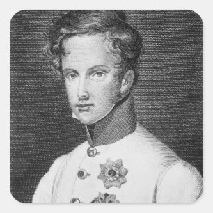 Pegatina Cuadrada Napoleon II, Francois Charles José