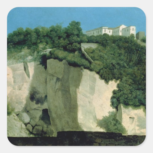 Pegatina Cuadrada Nápoles (Anverso)