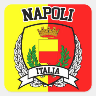 Pegatina Cuadrada Napoli
