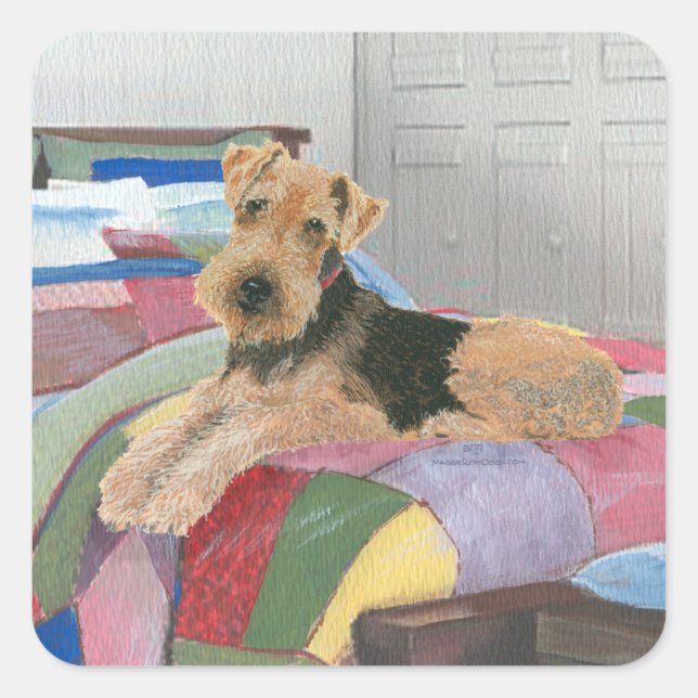 Pegatina Cuadrada Naptime (Anverso)