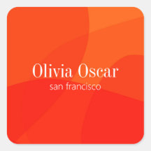 Naranja rojo mínimo único resumen arte creativo