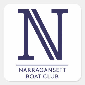Pegatina Cuadrada Narragansett Bot Club Glossy Square Sticker