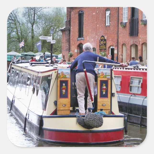 PEGATINA CUADRADA NARROWBOATS (Anverso)