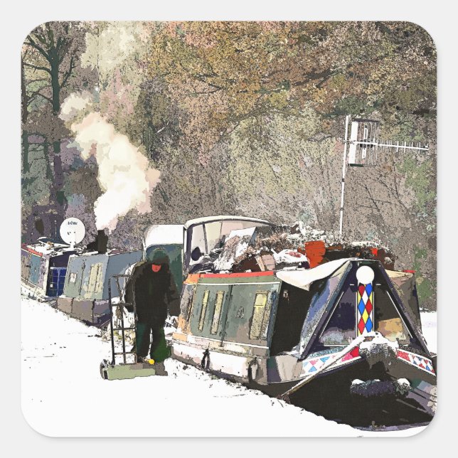 PEGATINA CUADRADA NARROWBOATS (Anverso)