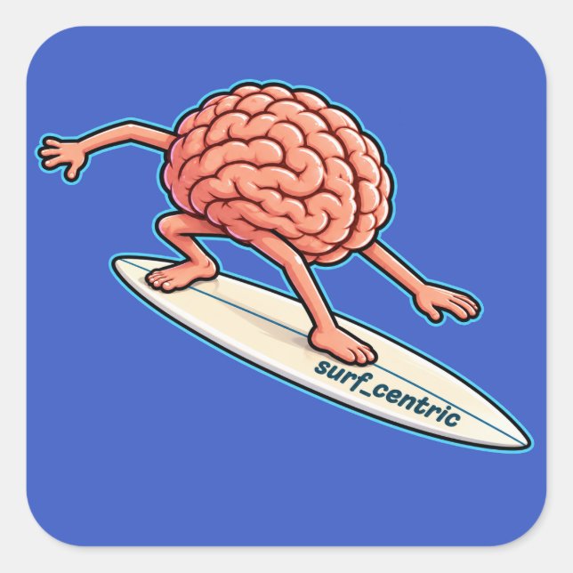 Pegatina Cuadrada Navegación mental (Anverso)