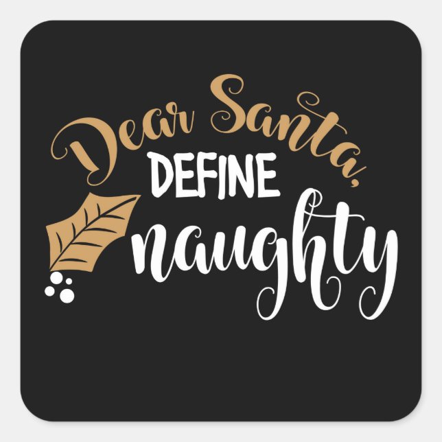 Pegatina Cuadrada Navidad (Anverso)
