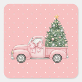 Pegatina Cuadrada Navidad