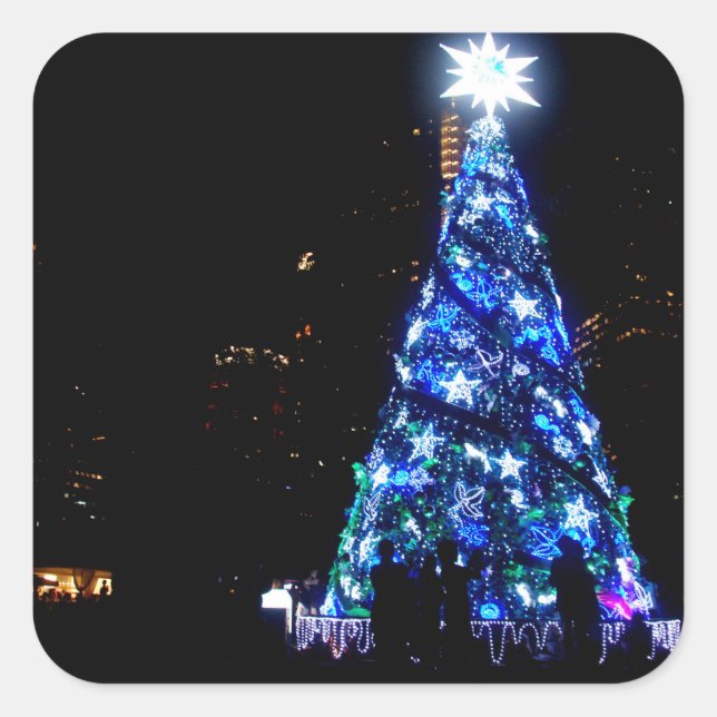 Pegatina Cuadrada Navidades (Anverso)