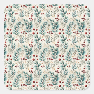 Pegatina Cuadrada Navidades