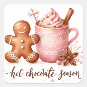 Pegatina Cuadrada Navidades