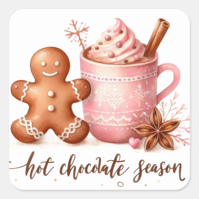 Pegatina Cuadrada Navidades (Anverso)