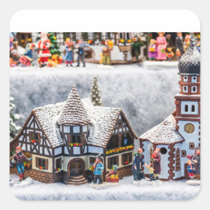 Pegatina Cuadrada Navidades