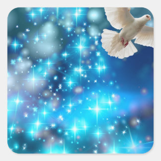 Pegatina Cuadrada Navidades