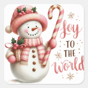 Pegatina Cuadrada Navidades