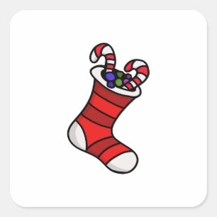 Pegatina Cuadrada Navidades
