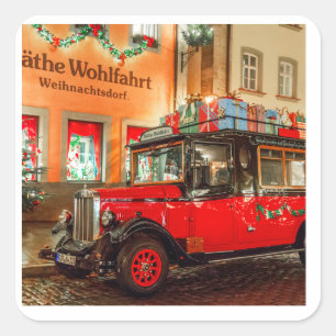 Pegatina Cuadrada Navidades