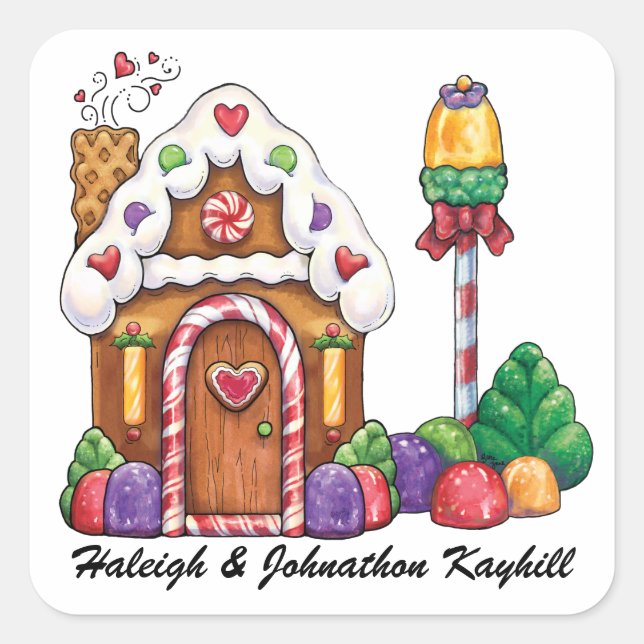 Pegatina Cuadrada Navidades (Anverso)