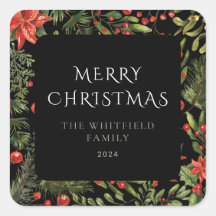 Navidades acuarela Floral Greeneration Family