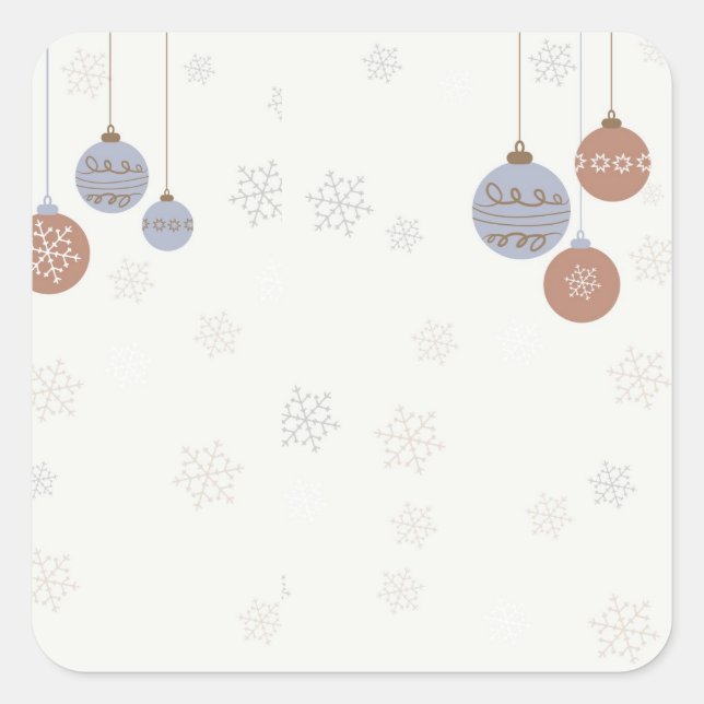 Pegatina Cuadrada navidades-bauble-navidades (Anverso)