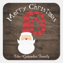Navidades Country Wood Santa Rustic