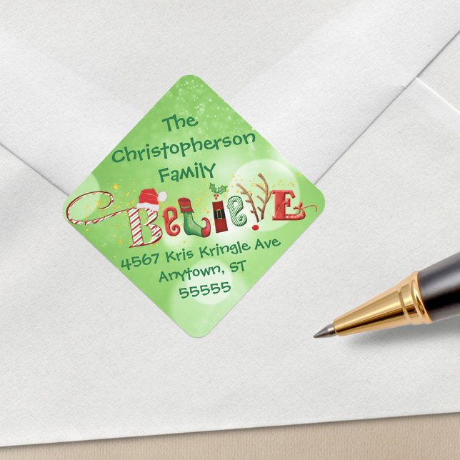 Pegatina Cuadrada Navidades CREEN Dirección De Retorno De Green Boke (Subido por el creador)