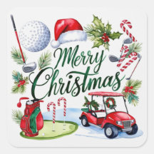 Navidades de golf con tema acuático Golfer Holiday