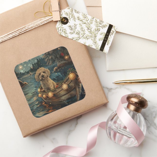 Pegatina Cuadrada Navidades de La Habana Festividad (Regalar)