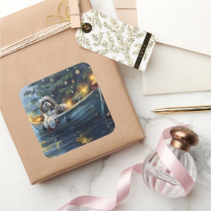 Pegatina Cuadrada Navidades de La Habana Festividad