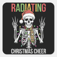 Navidades de Radiología Santa Skeleton